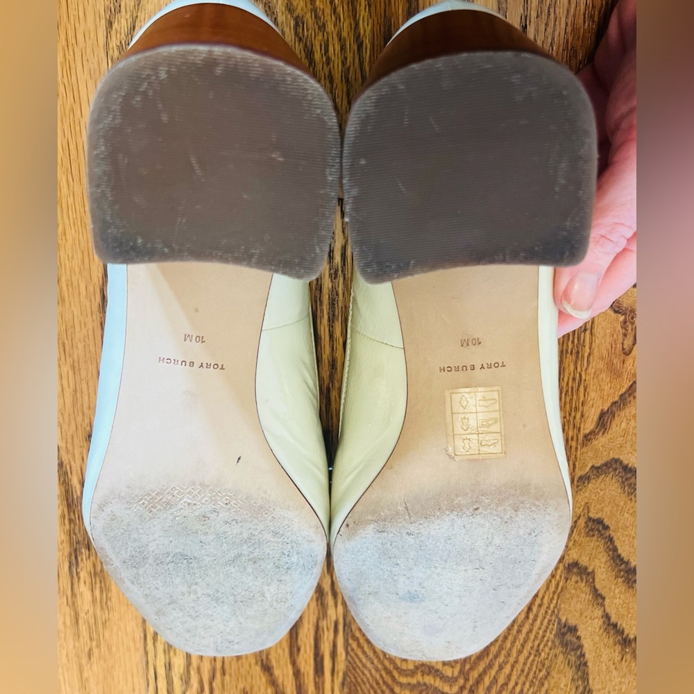 Tory Burch JESSA PATENT PUMP in New Ivory Size 10 - Picture 9 of 10
